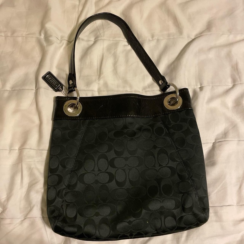 authentic black coach bag